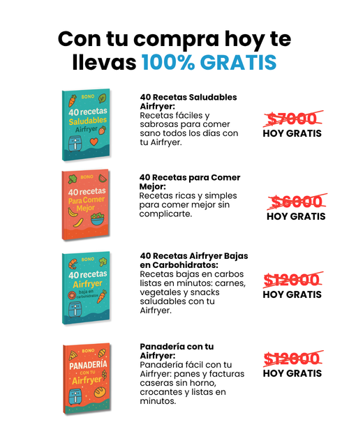 700 recetas para Airfryer
